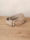 Mint Velvet Suede Wide Waist Belt, Natural at John Lewis & Partners