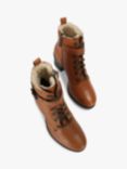 Carvela Snug Leather Heeled Ankle Boots, Tan