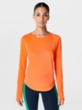 Sweaty Betty Breathe Easy Long Sleeve Top, Orange