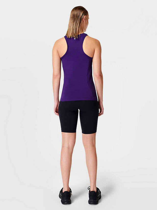 Sweaty Betty Athlete Seamless Workout Tank Top, Celestial Purple