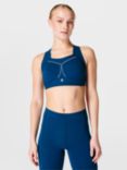 Sweaty Betty Zero Gravity Running Sports Bra, Deep Blue