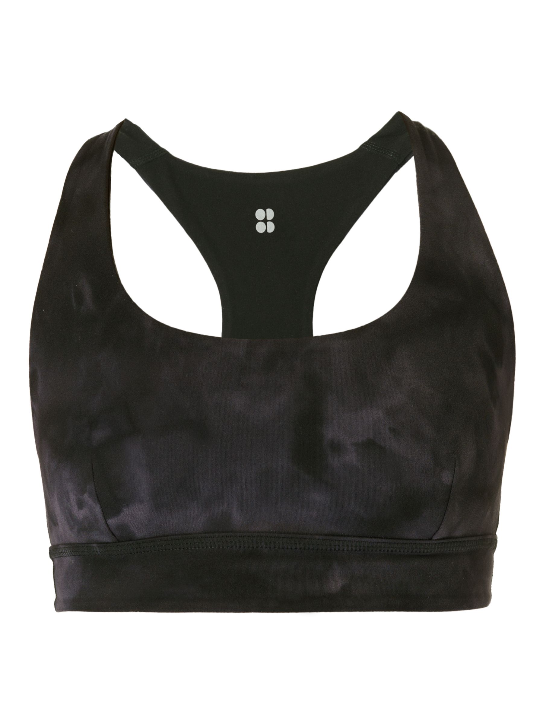 Sweaty Betty Super Soft Reversible Yoga Bra, Black Spray Print at John  Lewis & Partners