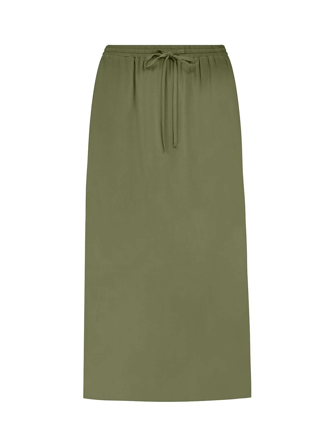 Buy Live Unlimited Curve Drawstring Side Split Maxi Skirt, Green Online at johnlewis.com