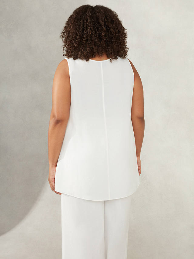 Live Unlimited Curve Textured Vest Top, White