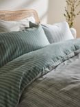 John Lewis ANYDAY Petal Stripe Reversible Duvet Cover Set, Multi