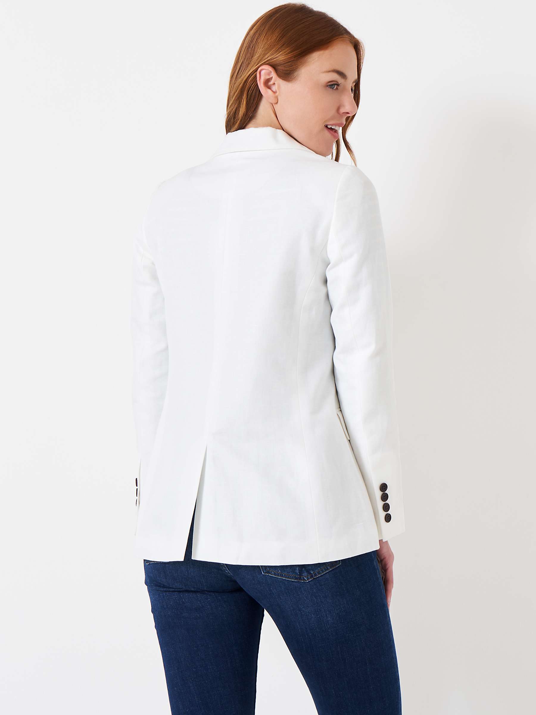 Buy Crew Clothing Linen Blend Blazer Online at johnlewis.com