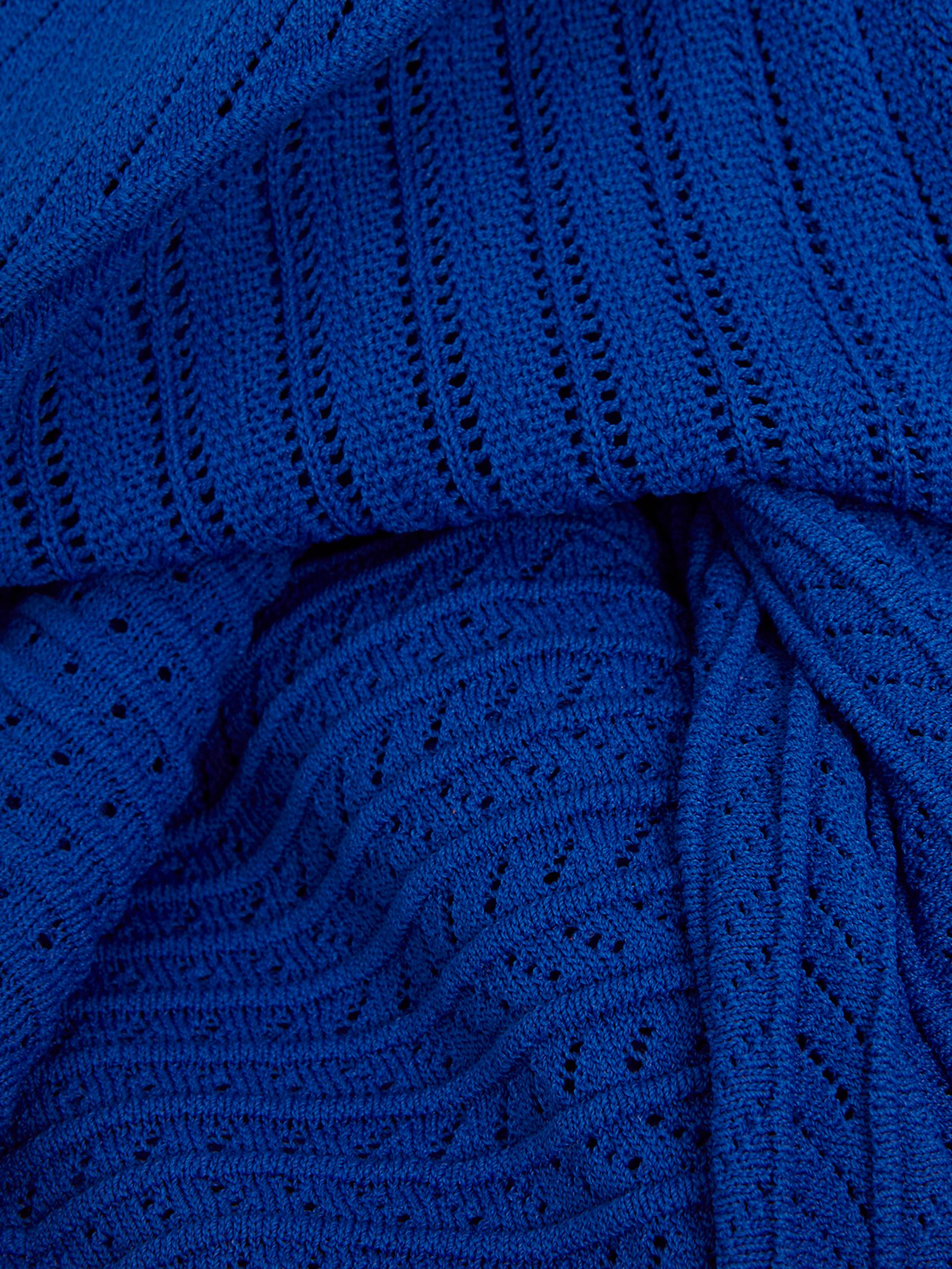 Phase Eight Willow Pointelle Dress, Cobalt, 8