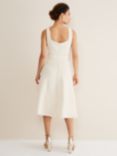 Phase Eight Ethel Plain Fit & Flare Dress, Cream