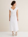 Phase Eight Julieta Linen Blend Midi Dress, White