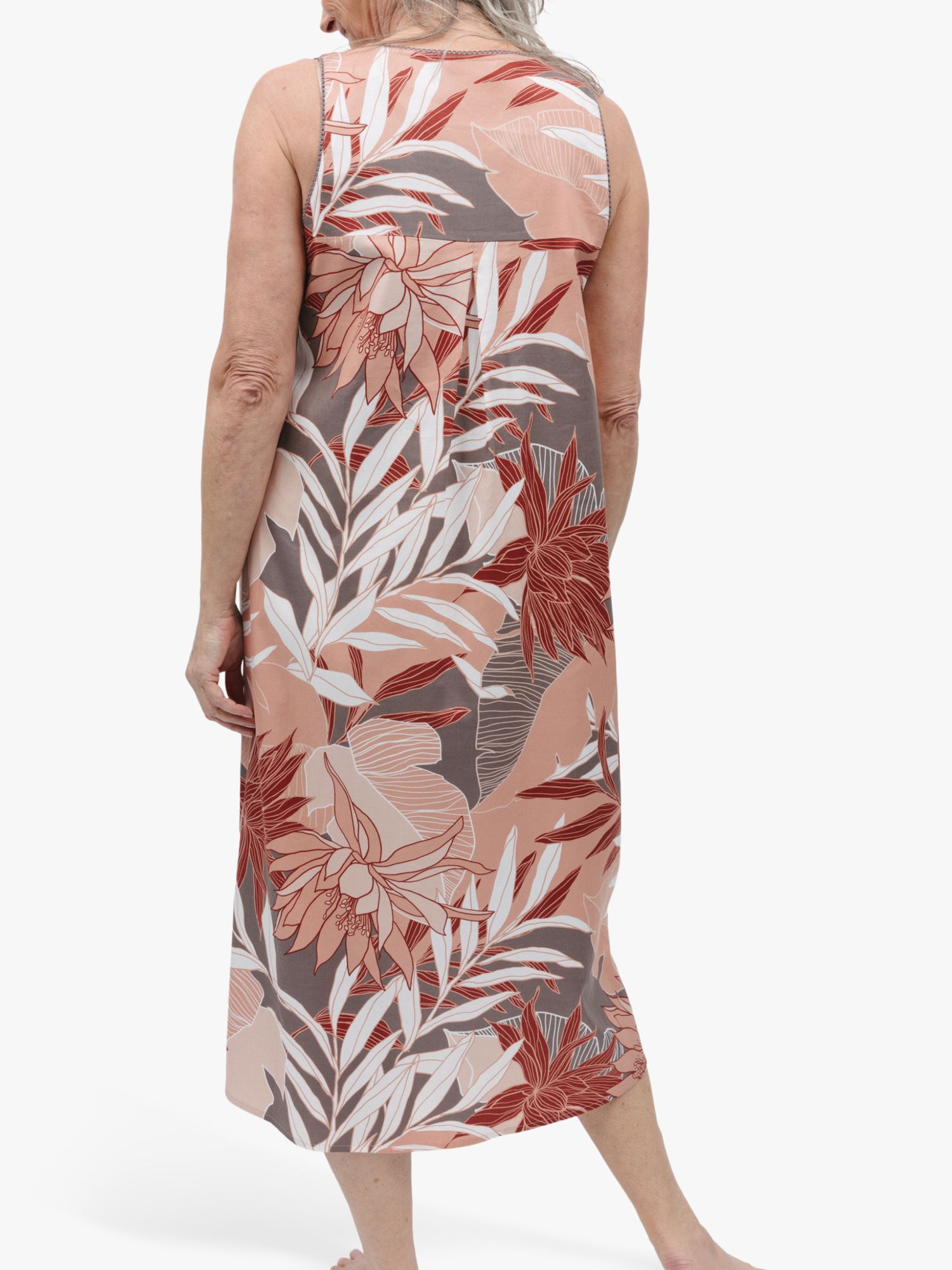 Buy Cyberjammies Evette Floral Sleeveless Nightdress, Taupe Online at johnlewis.com