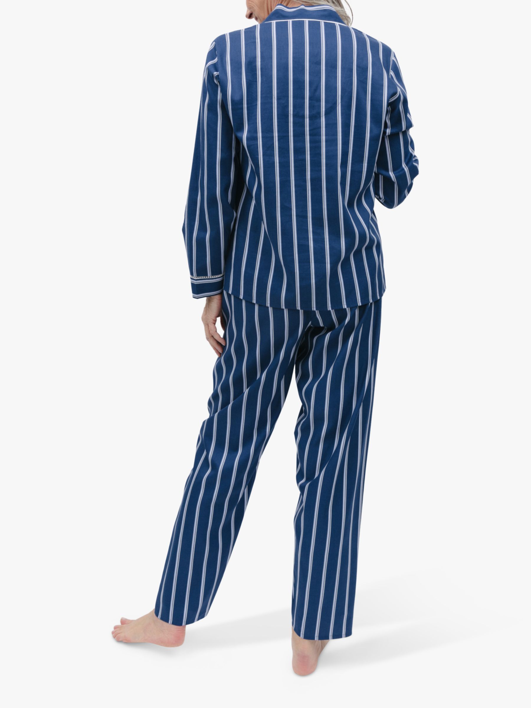 Cyberjammies Evette Striped Pyjamas, Blue at John Lewis & Partners