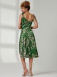 Jolie Moi Clarissa Print Cowl Neck Midi Dress, Green/Animal