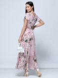 Jolie Moi Kailee Floral Print Midi Dress, Dusty Pink