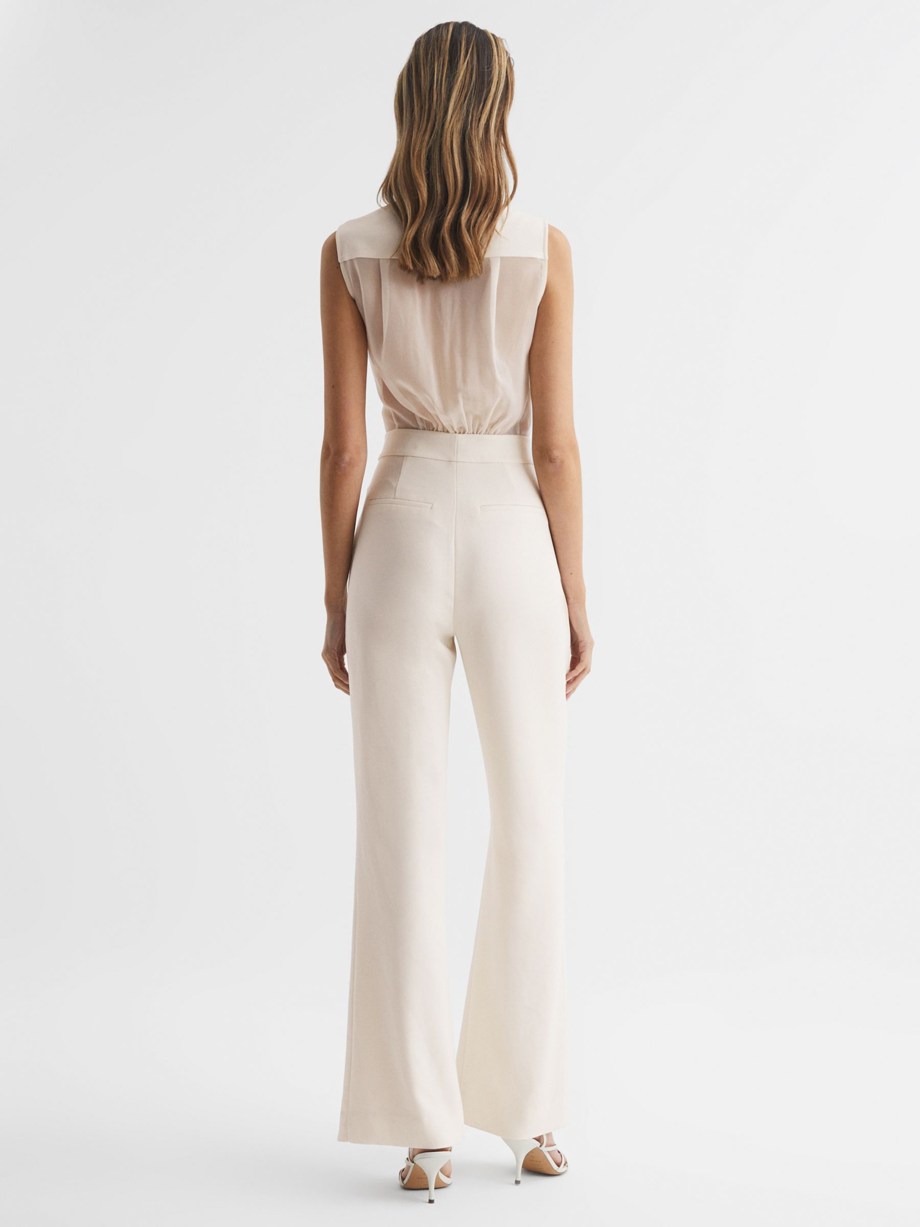 Petite Tuxedo Jumpsuit