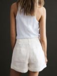 Reiss Demi Garment Dyed Linen Shorts