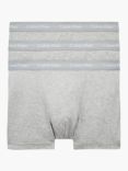 Calvin Klein Logo Embroidered Trunks, Pack of 3, Grey Heather