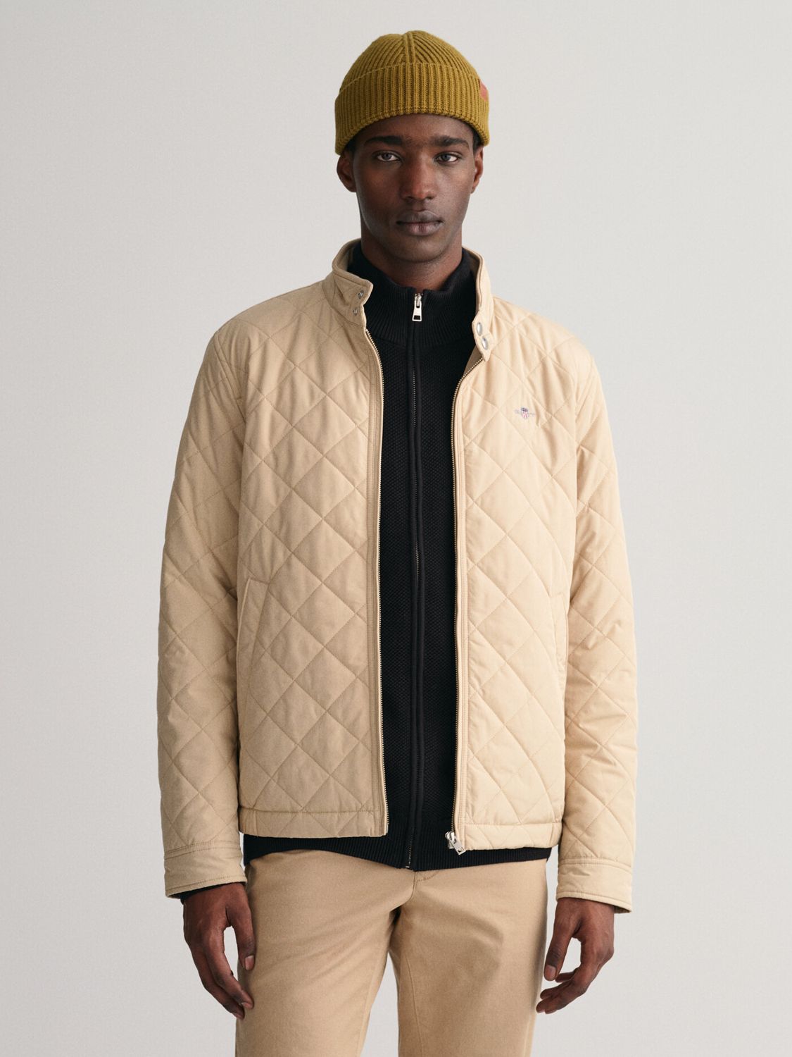 GANT Quilted Jacket, Dry Sand at John &