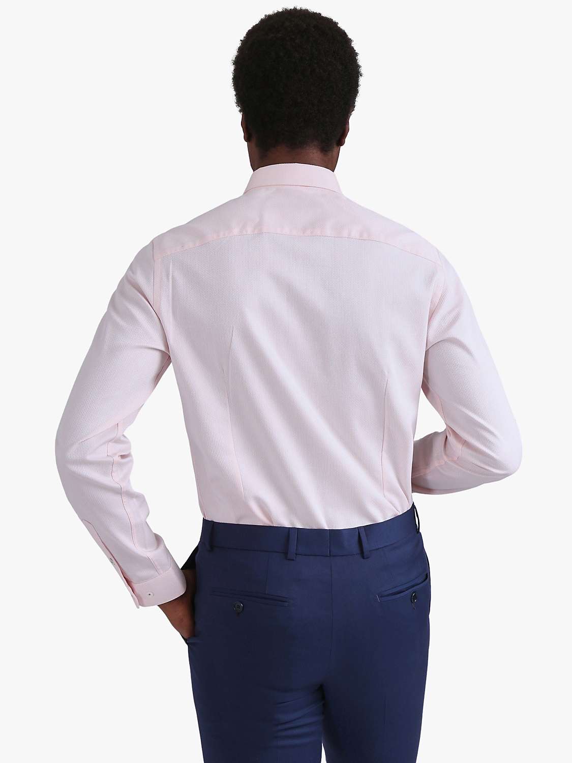 Buy Ted Baker Dorian Long Sleeve Slim Fit Shirt, Pink Online at johnlewis.com