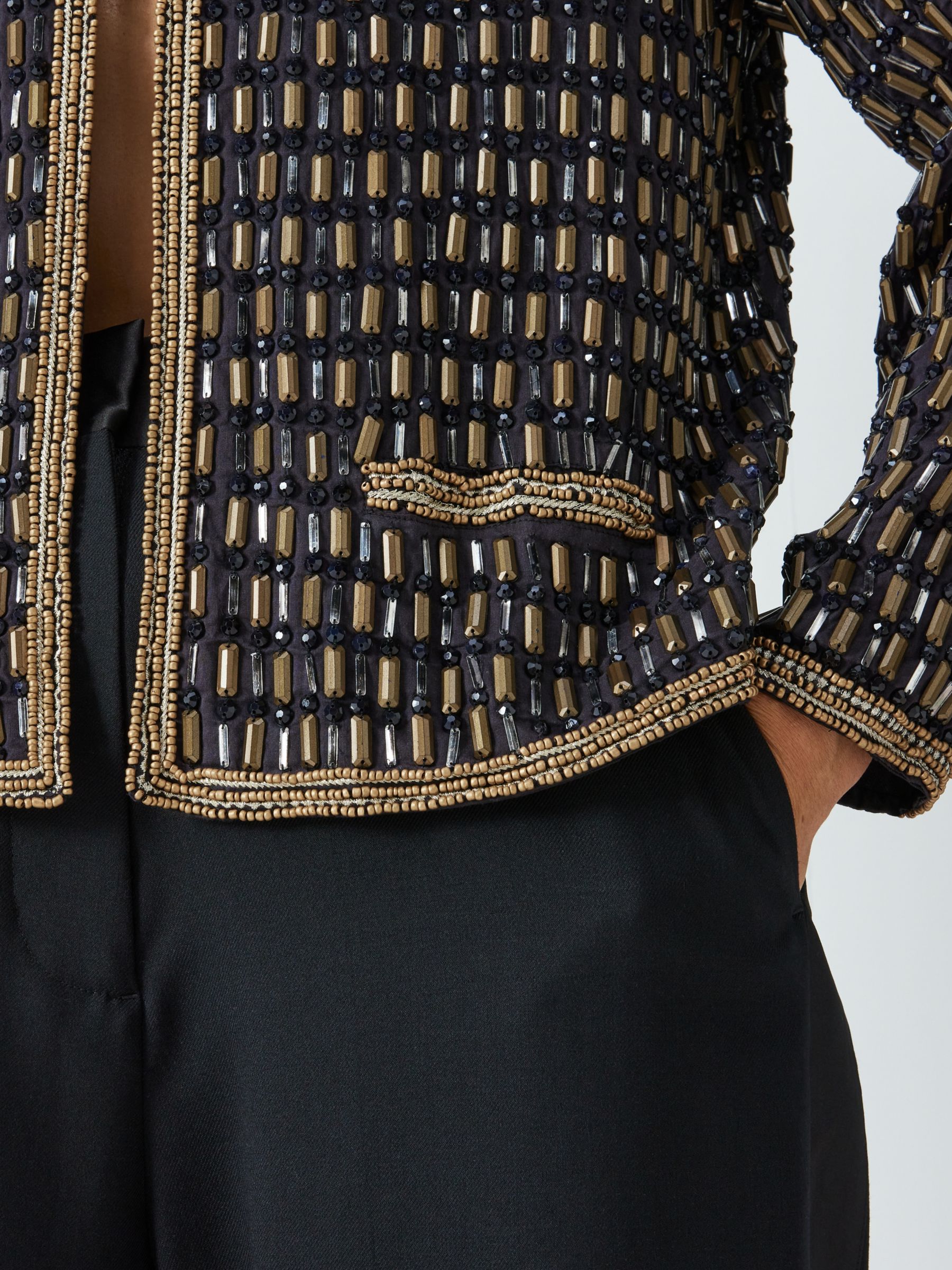 Black 2024 beaded jacket