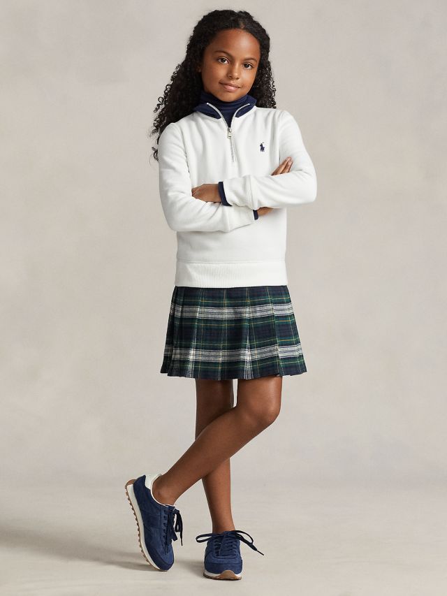 Girls half zip cheap fleece