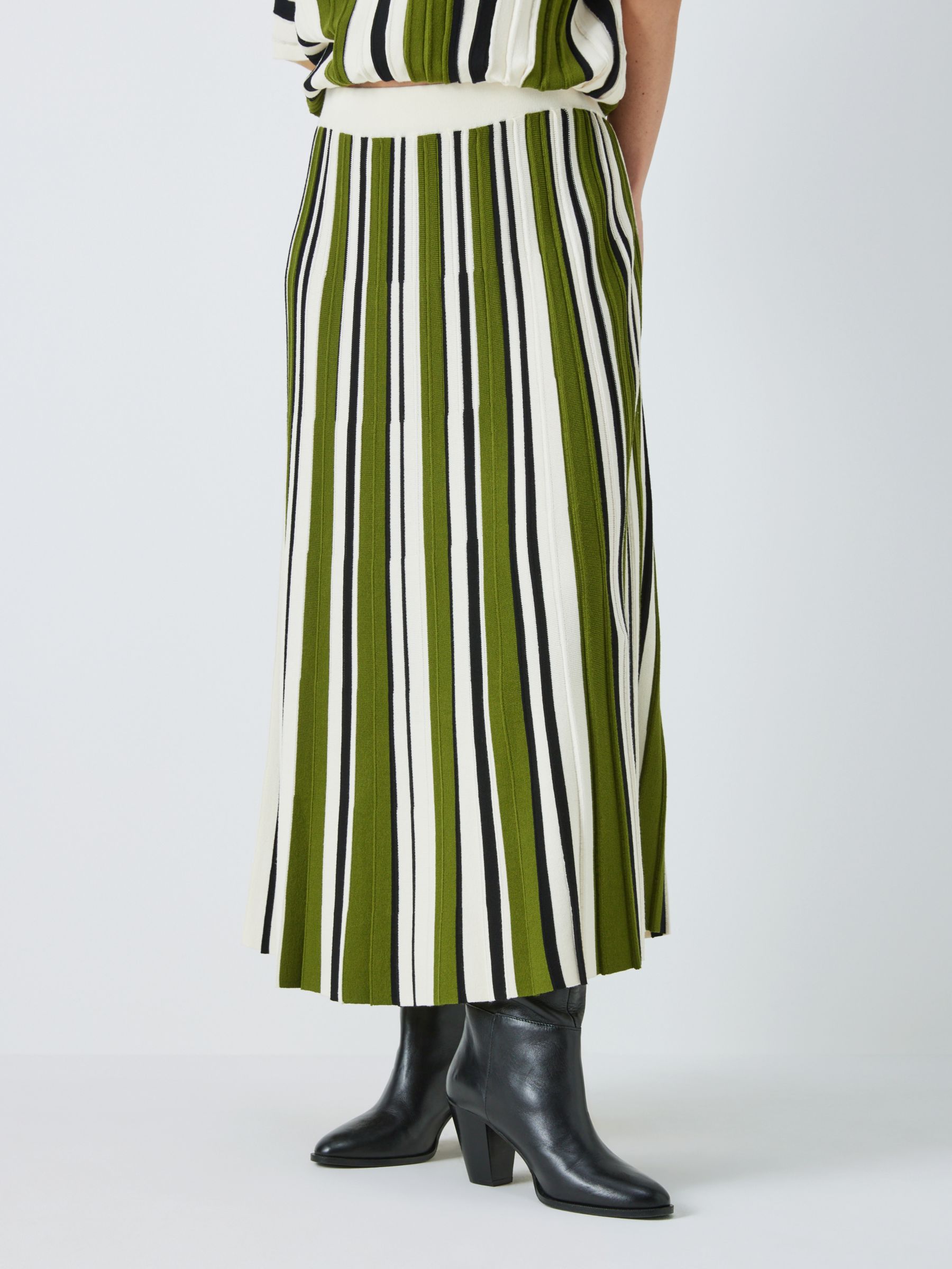 Weekend MaxMara Editta Knitted Skirt, Green