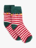 John Lewis Kids' Elf Fluffy Slipper Socks, Multi