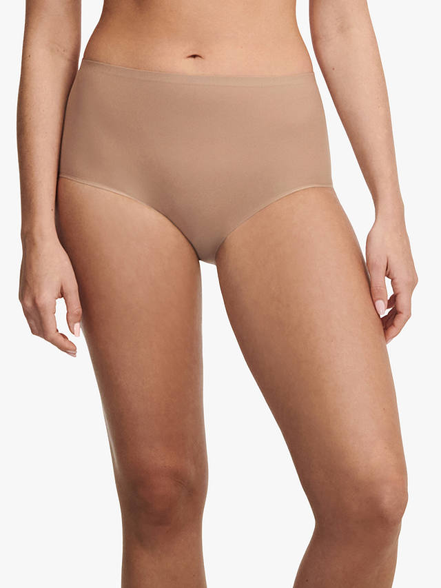 Chantelle Soft Stretch High Waisted Knickers, Coffee Latte