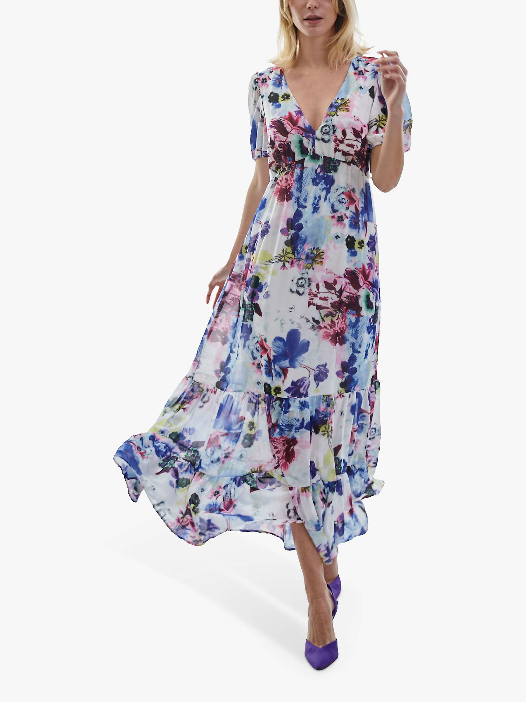 Buy James Lakeland V-Neck Floral Midi Dress Online at johnlewis.com