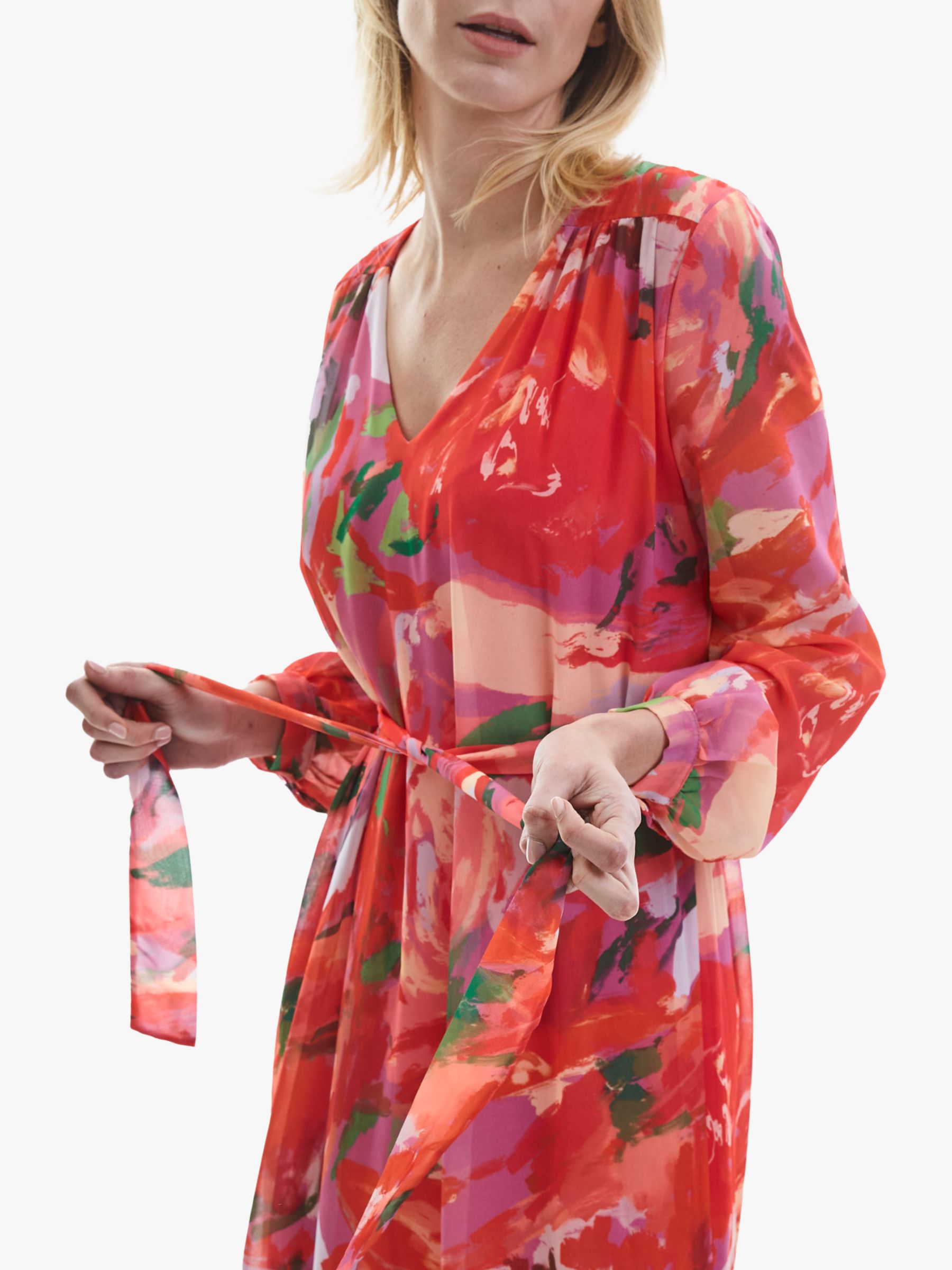 Buy James Lakeland Belted Print Midi Dress Online at johnlewis.com