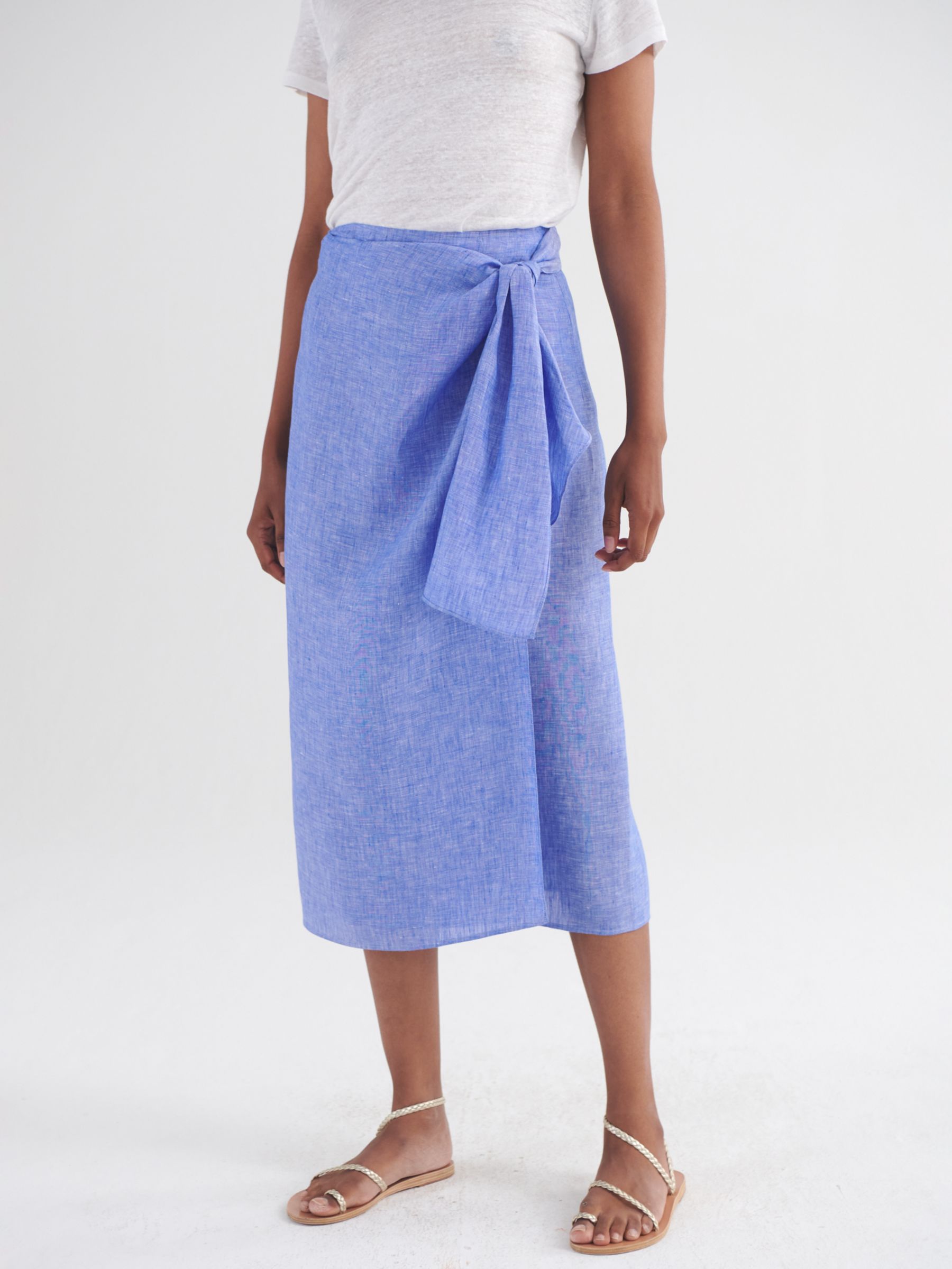 NRBY Himari Linen Wrap Skirt