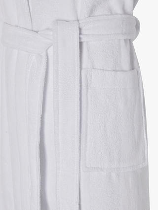 Jasper Conran London Unisex Soft Lightweight Dressing Gown, White