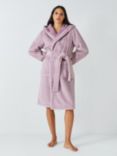 John Lewis Faux Fur Dressing Gown, Pink