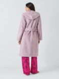 John Lewis Faux Fur Dressing Gown, Pink