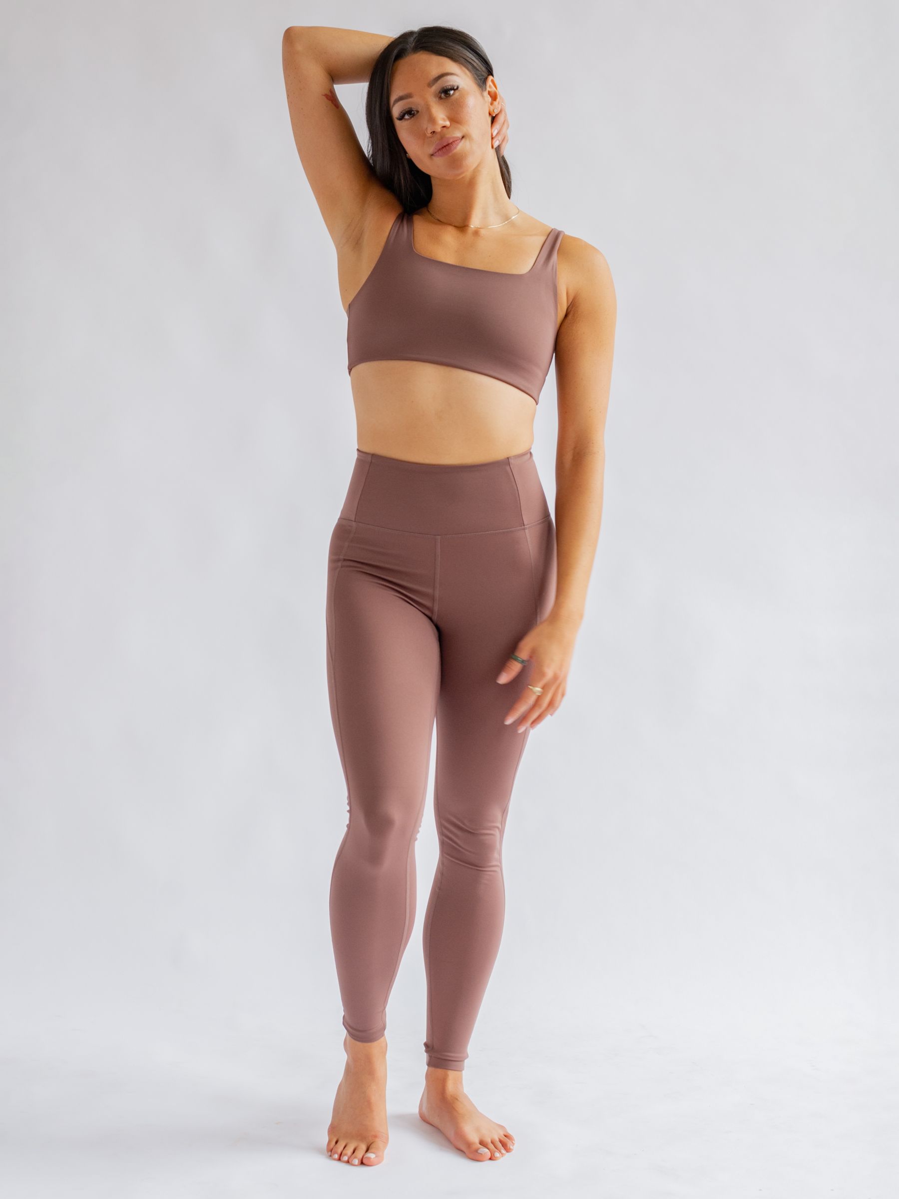 Girlfriend Collective Compressive High Rise 7/8 Leggings, Storm at John  Lewis & Partners