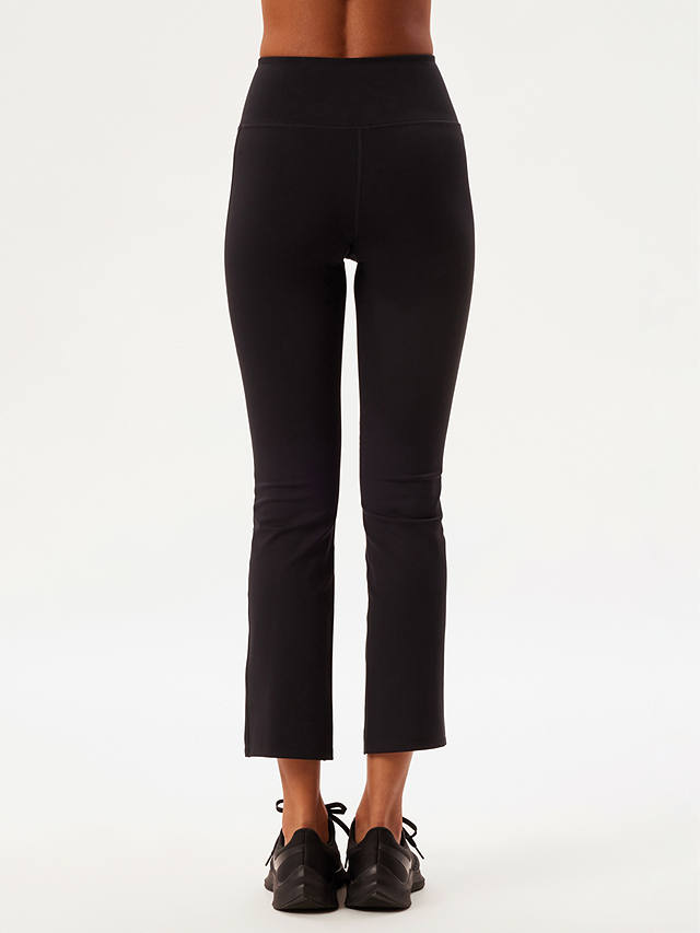 Girlfriend Collective Luxe Split Hem Cropped Leggings, Black