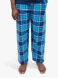 Cyberjammies Felix Check Pyjama Bottoms, Dark Blue
