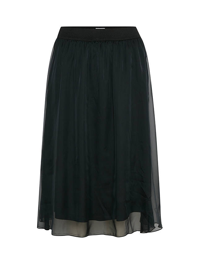 Saint Tropez Coral Midi Skirt, Black