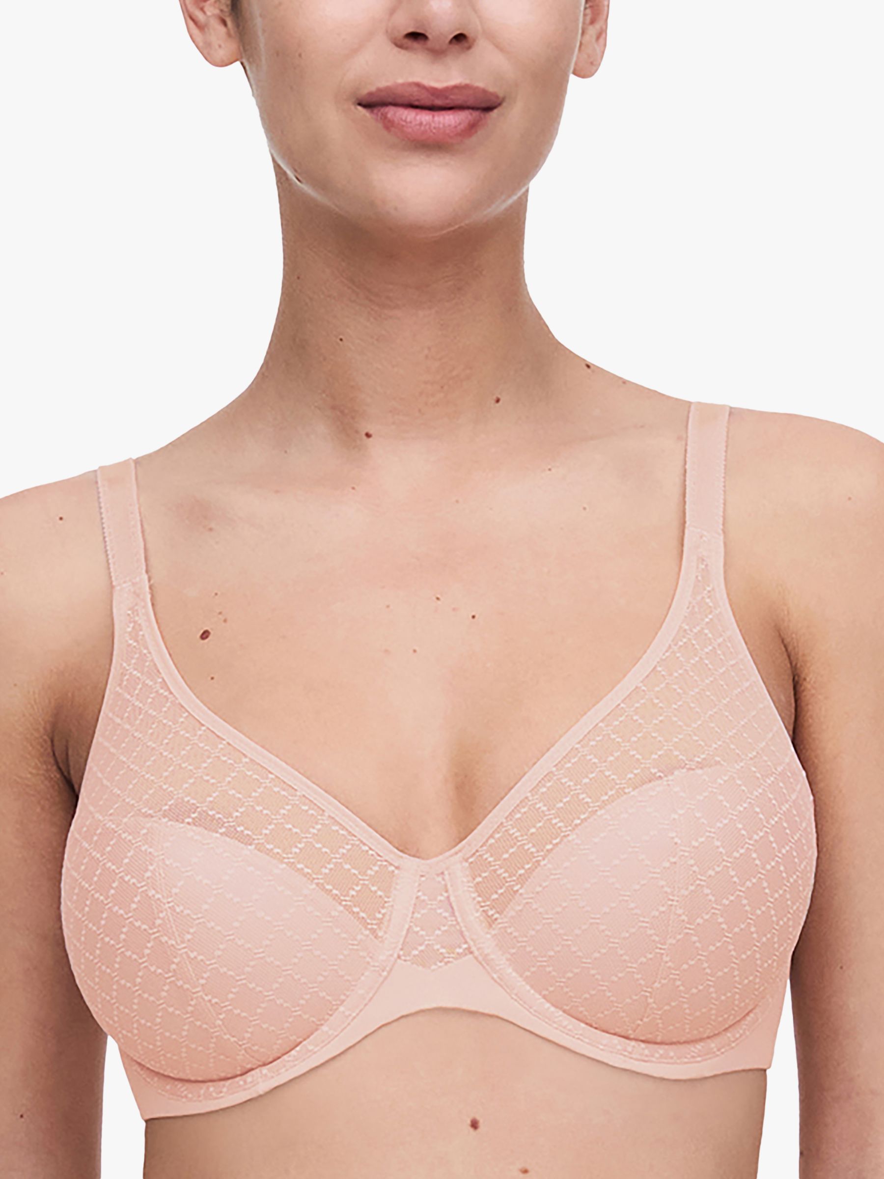 Chantelle Norah Chic Moulded Underwire Bra, Dusky Pink at John