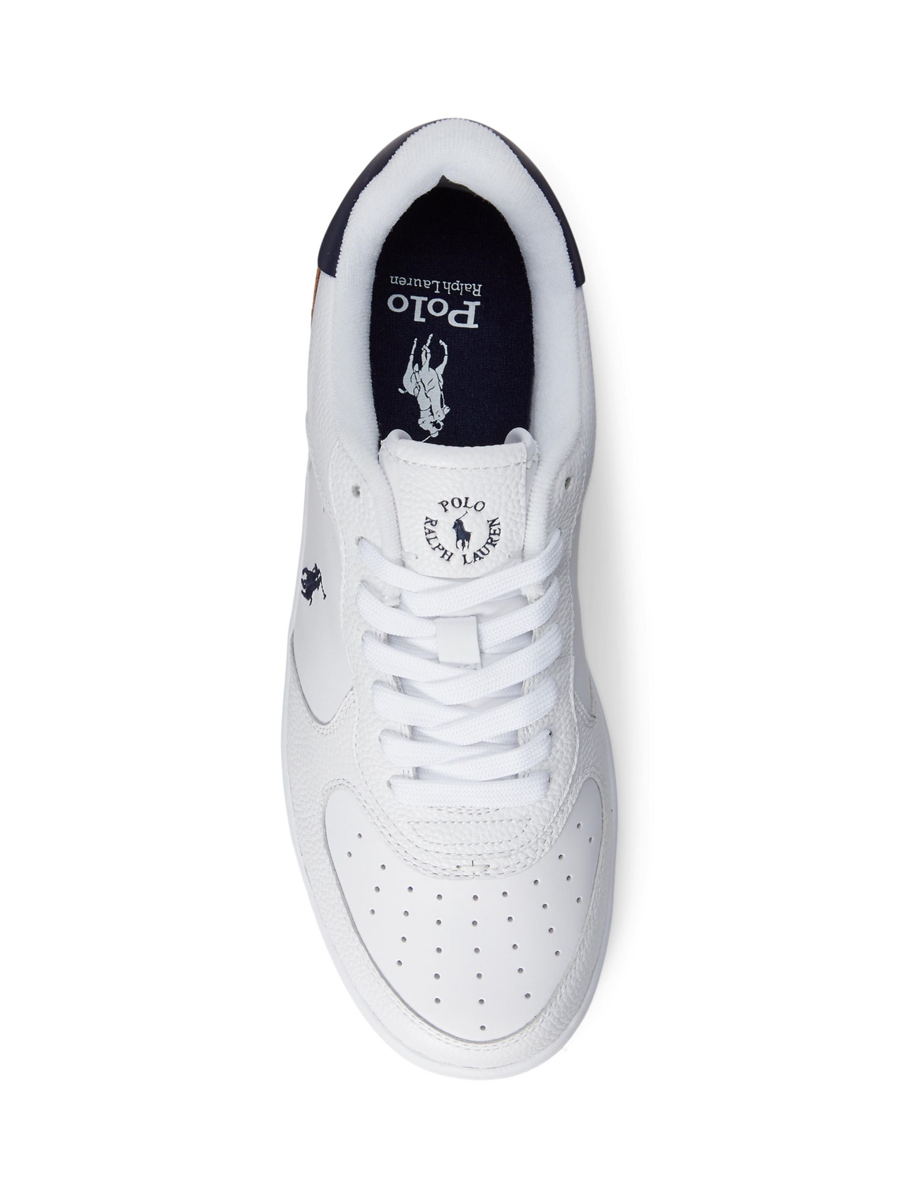 Buy Ralph Lauren Masters Court Leather Trainers Online at johnlewis.com