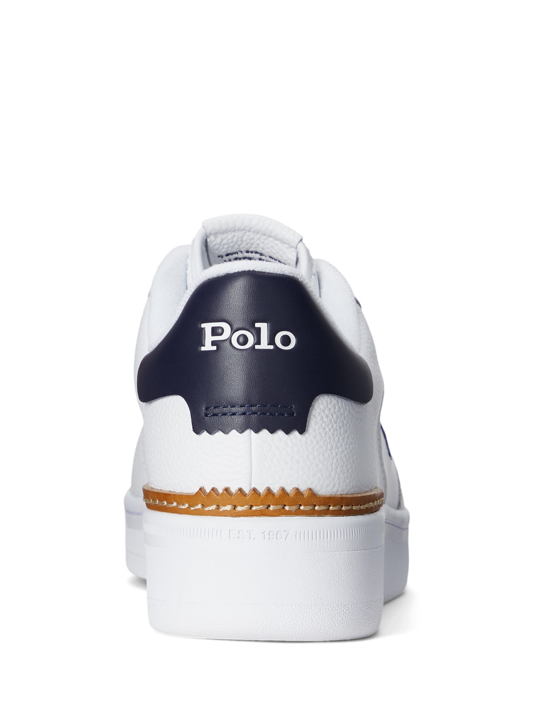 Buy Ralph Lauren Masters Court Leather Trainers Online at johnlewis.com