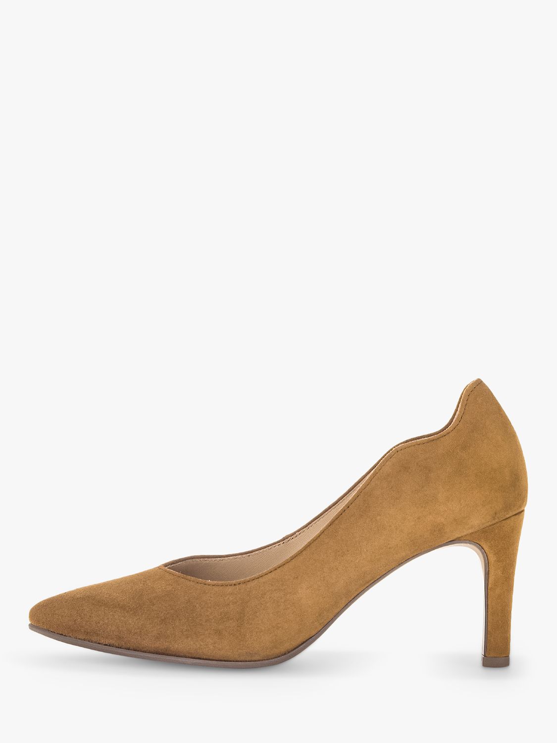 Gabor Degree Suede Court Shoes, Chino at John Lewis & Partners