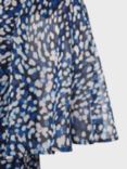 Hobbs Sadie Spot Print Mini Dress, Navy/Multi