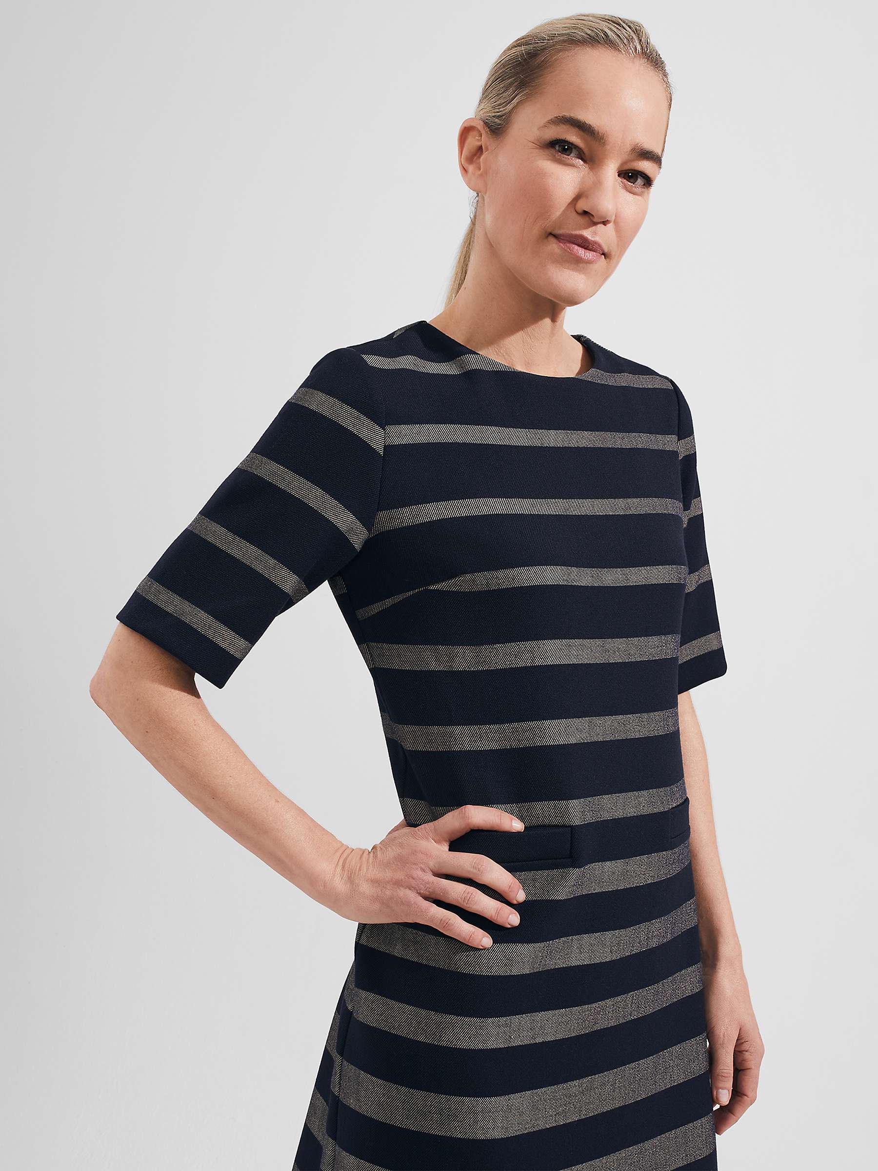 Buy Hobbs Darla Striped Mini Dress, Multi Online at johnlewis.com