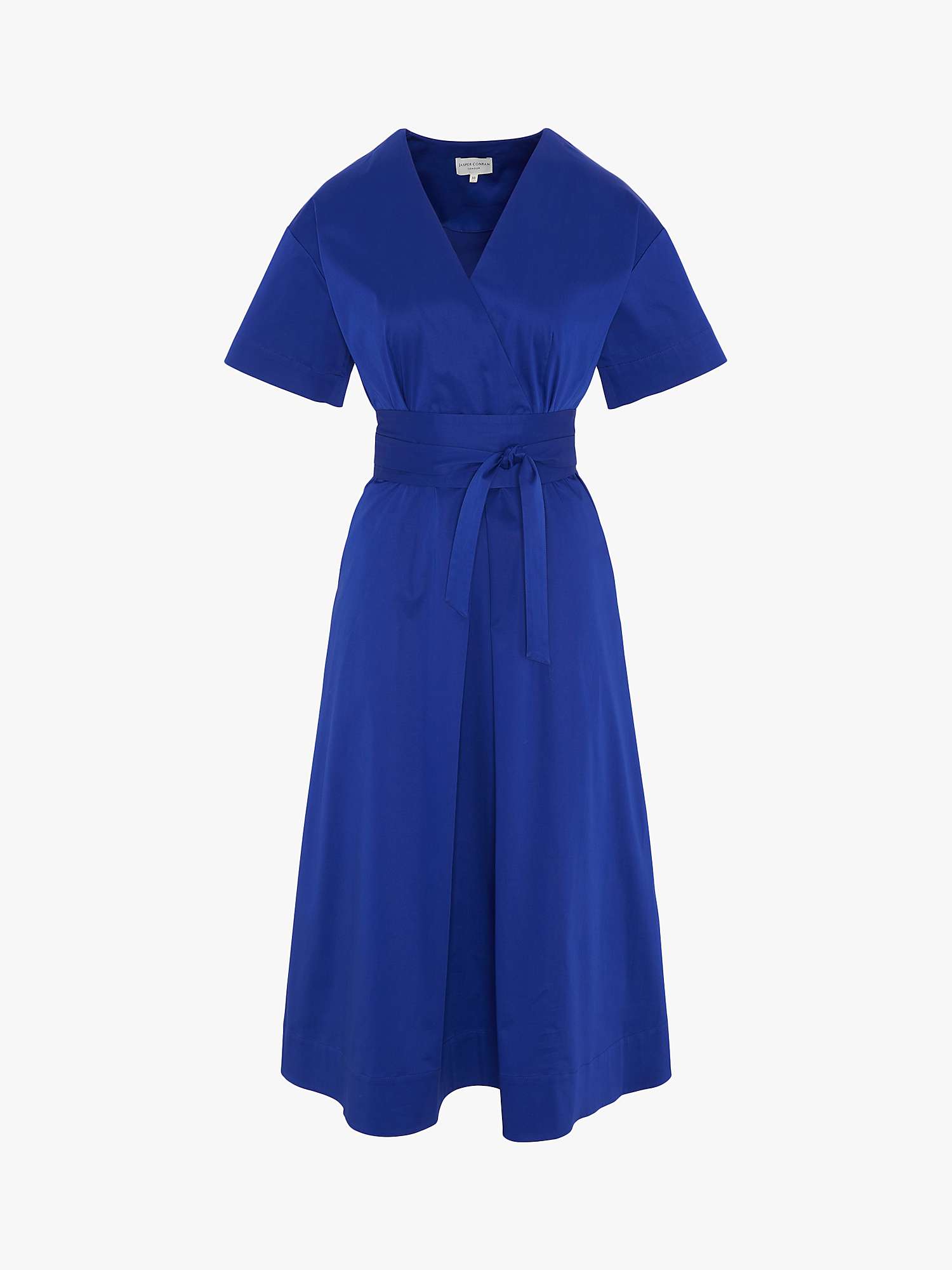 Buy Jasper Conran London Betsy Cotton Wrap Dress, Blue Royal Online at johnlewis.com