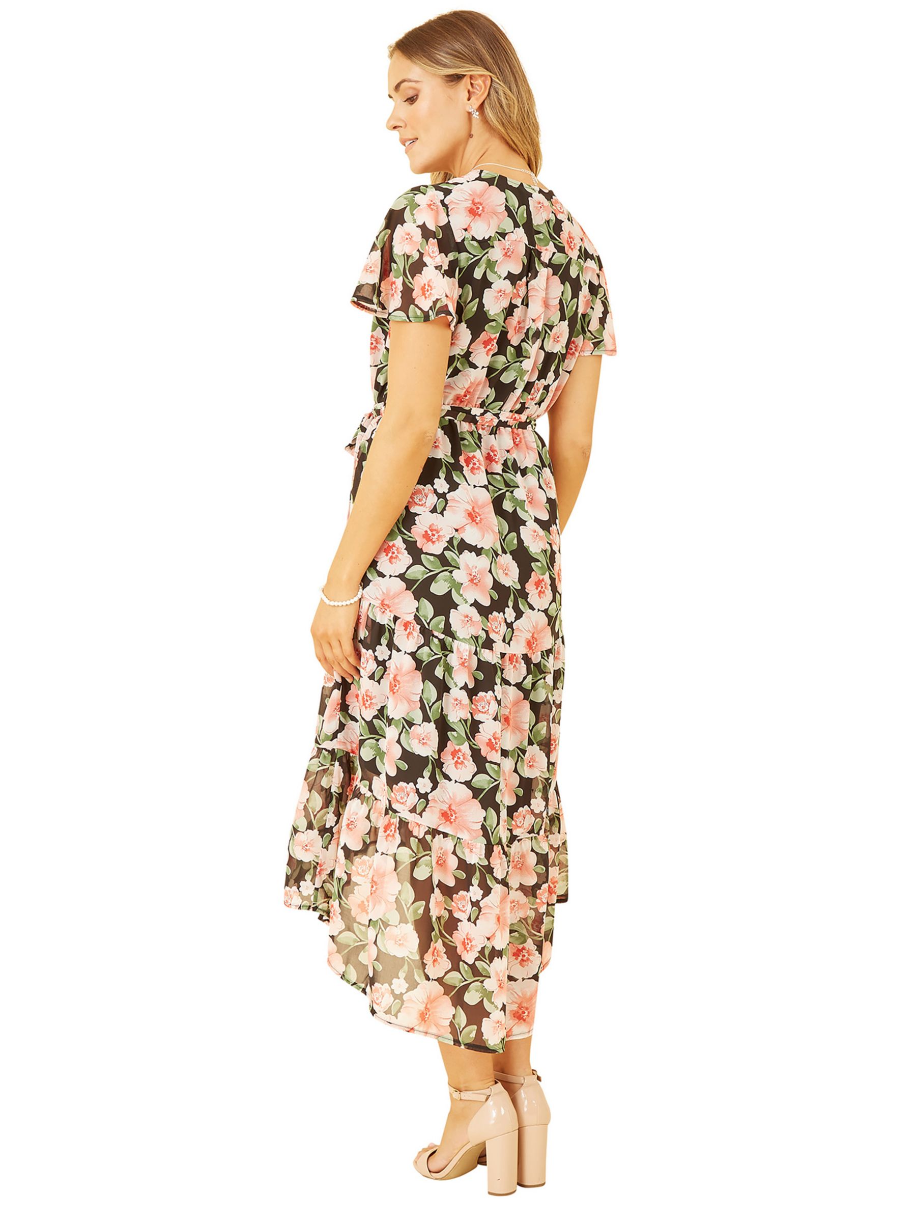 Buy Mela London Floral Wrap Tiered Dipped Hem Dress Online at johnlewis.com