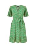 Yumi Mela London Ditsy Floral Wrap Dress, Green