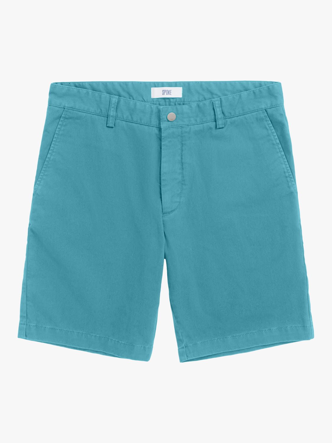 SPOKE Hero Regular Thigh Chino Shorts, Lagoon, 35S
