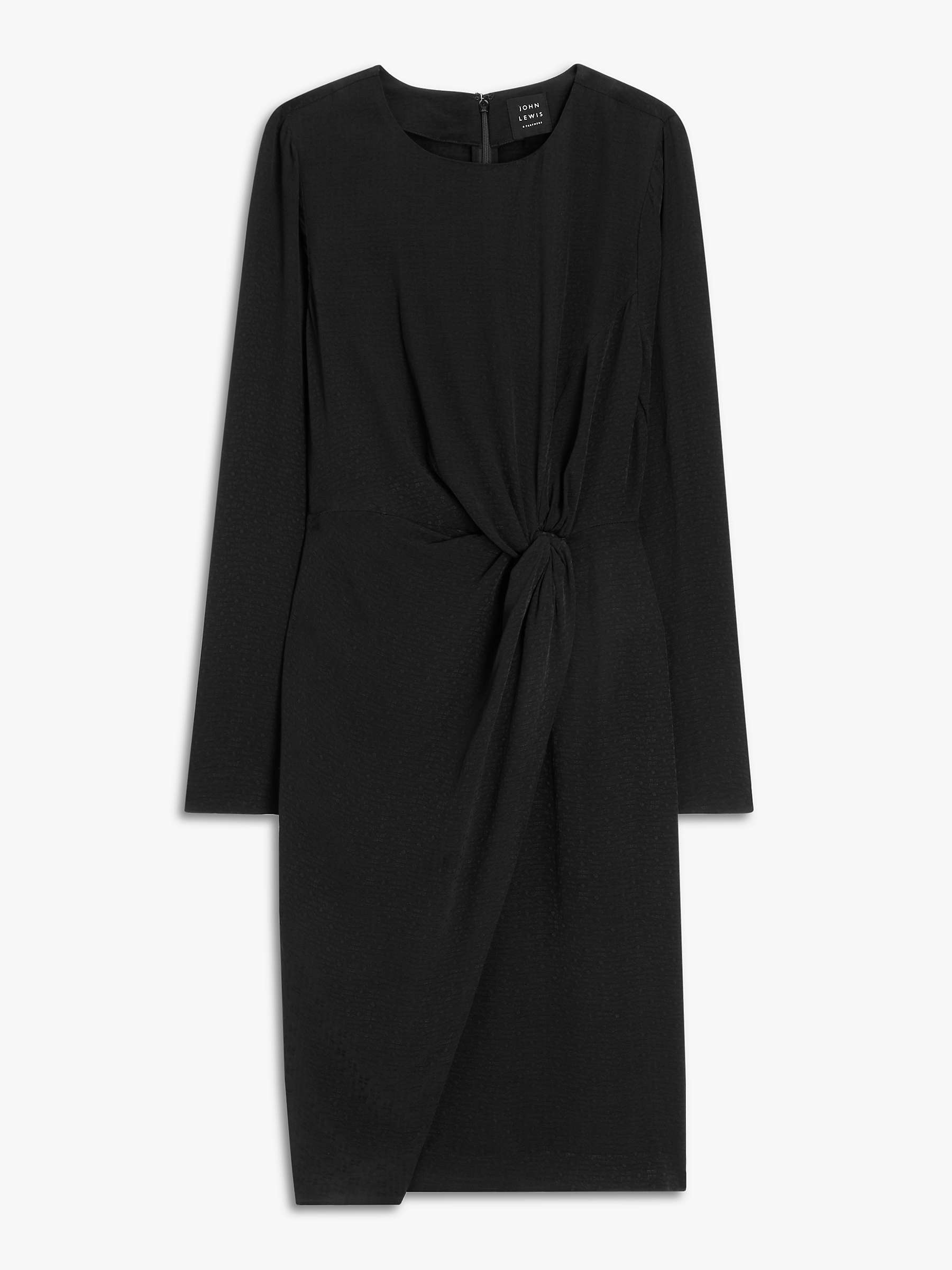 Buy John Lewis Jacquard Dress, Black Online at johnlewis.com