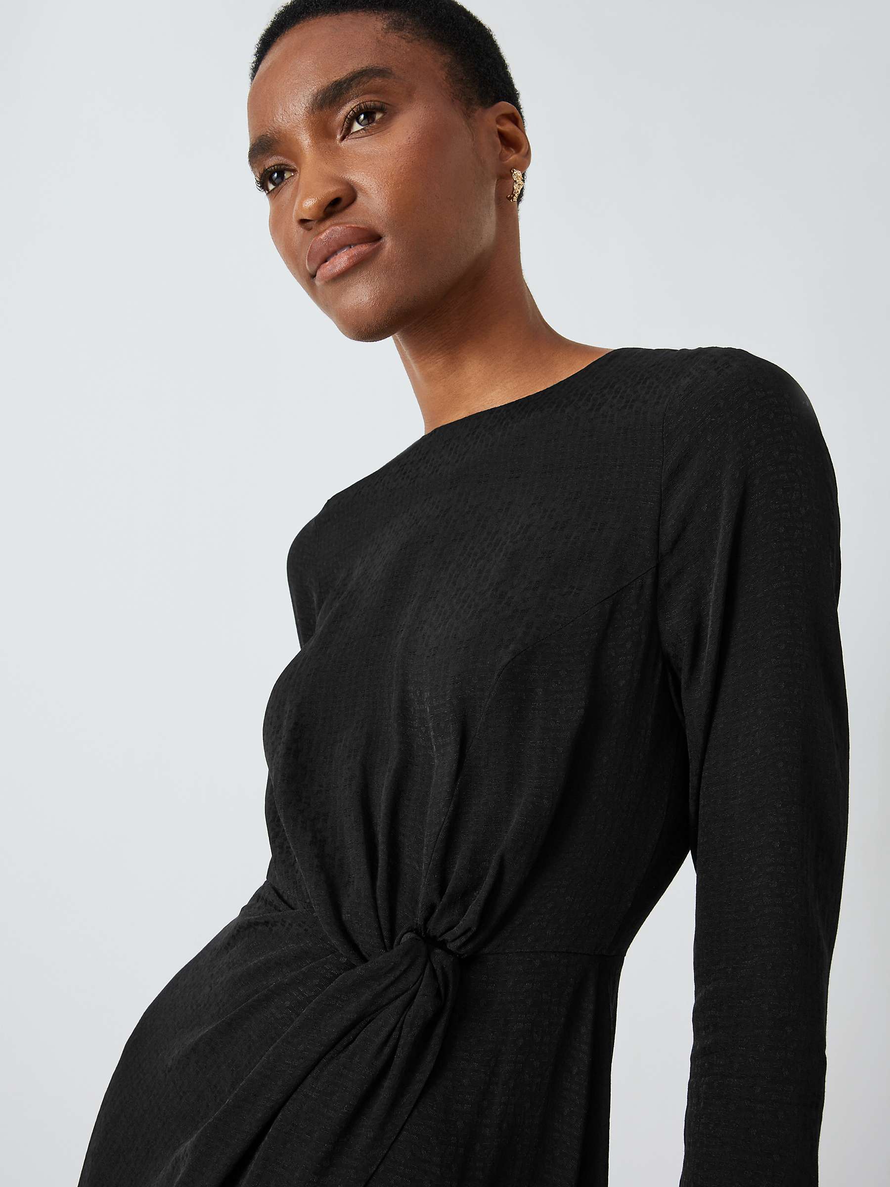 Buy John Lewis Jacquard Dress, Black Online at johnlewis.com