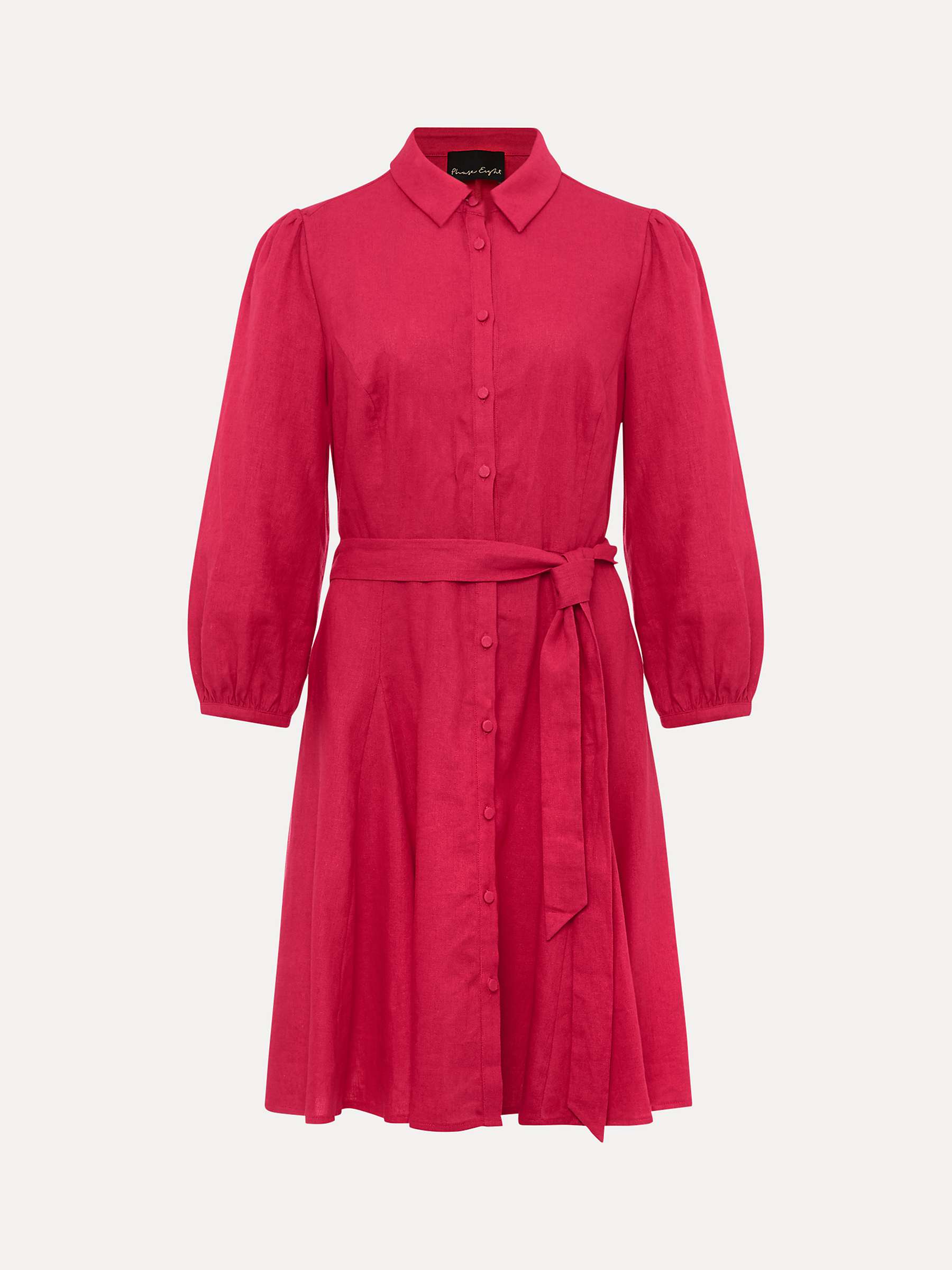 Buy Phase Eight Lucie Linen Shirt Dress, Pink Online at johnlewis.com